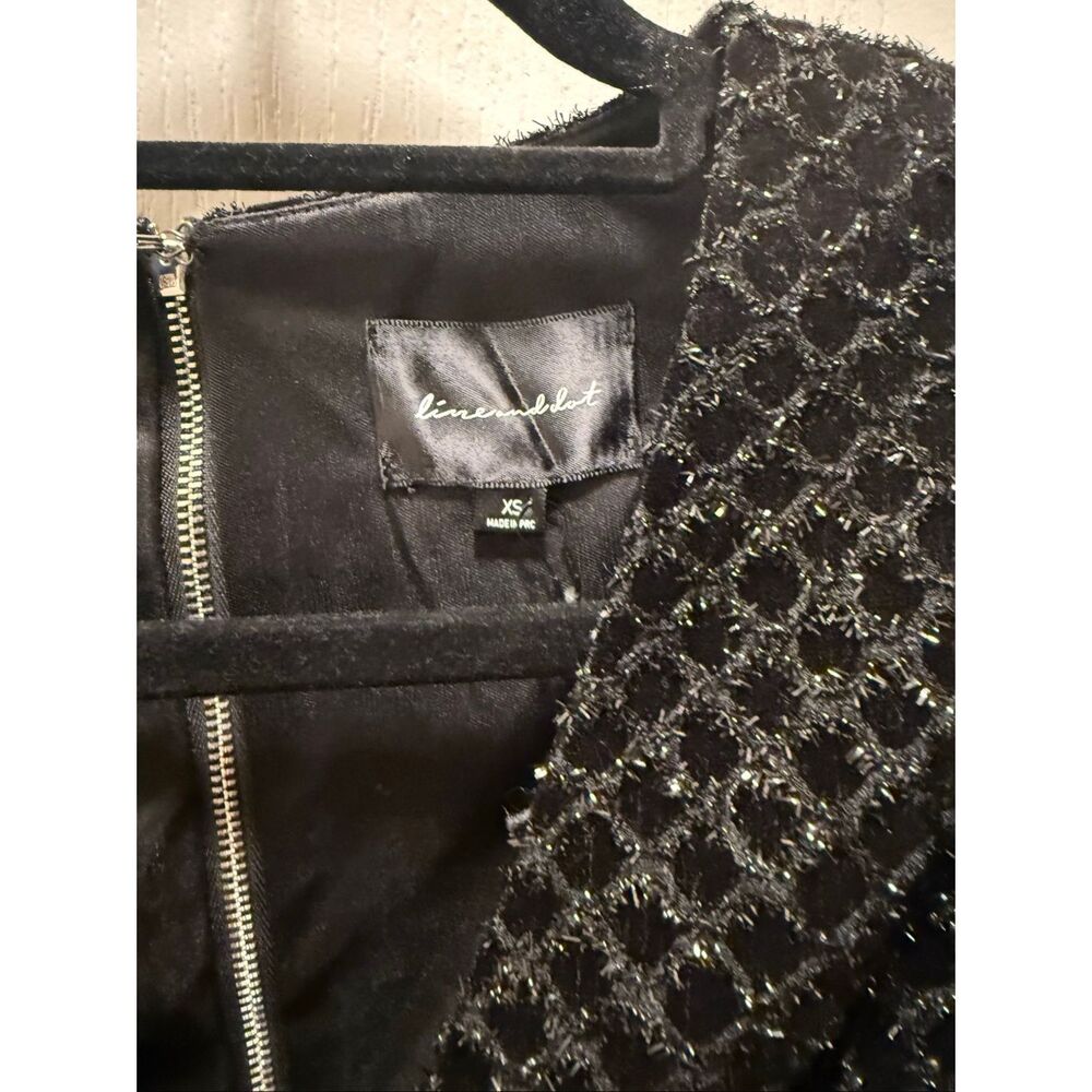 Line & Dot Echo Cut Out Mini Dress in Black Cocktail Party Dress size XS NWT - Picture 7 of 8